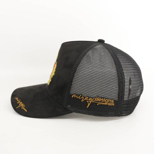 Mirage design 1309- Black Net Embroidery Hat - Image 4