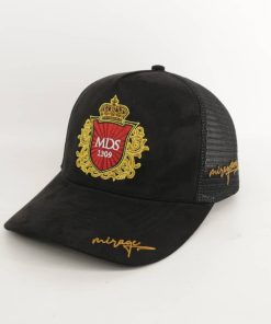 Alternative view of Mirage design 1309- Black Net Embroidery Hat