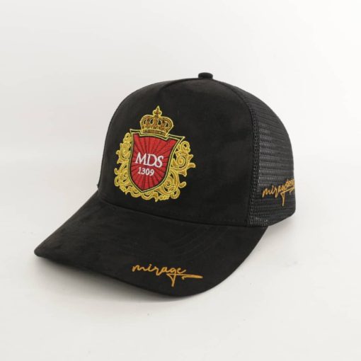 Mirage design 1309- Black Net Embroidery Hat - Image 2