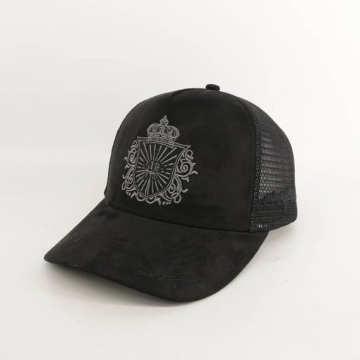 Mirage design 1309- Black Grey Embroidery Hat - Image 2