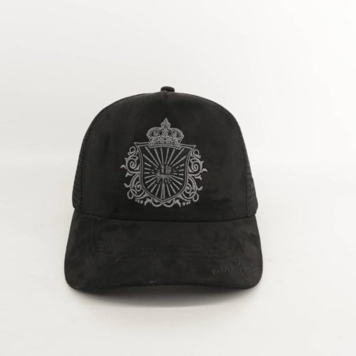 Mirage design 1309- Black Grey Embroidery Hat