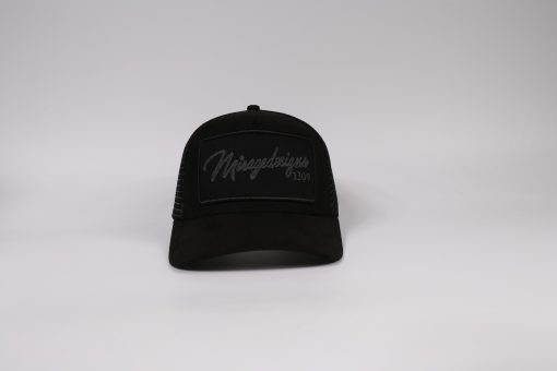 Mirage design 1309- Black Grey Embroidery Hat
