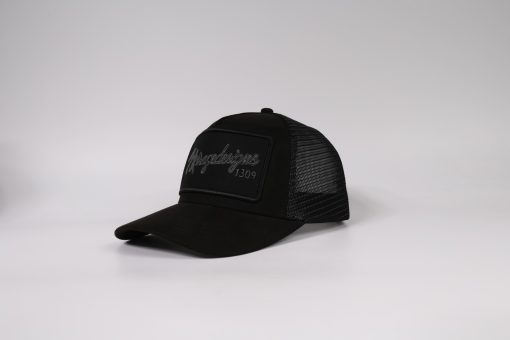 Mirage design 1309- Black Grey Embroidery Hat - Image 4